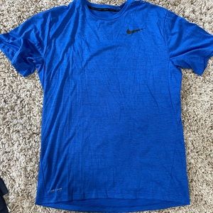Nike large blue dri fit tee